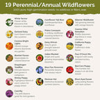 Eden Brothers Utah Wildflower Mixed Seeds for Planting, 1 lb, 480,000+ Seeds with Snapdragon, Yarrow | Attracts Pollinators, Plant in Spring or Fall, Zones