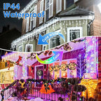 88FT 240LED Connectable String Lights Indoor Outdoor Clear Wire, Cold White⇋Multicolor Christmas String Lights, Plug in Twinkle Fairy Light With Timer For Wedding Patio Tree Yard Christmas Decorations