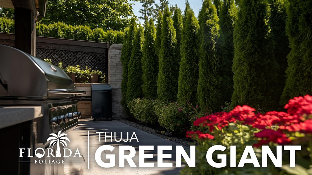 Thuja Green Giant | 40 Live Trees | Thuja standishii x plicata | Fast Growing Privacy Screen | Evergreen Landscape Plants for Borders