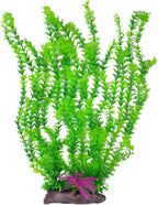 Hamiledyi Aquarium Plastic Plants Aquarium Decor Artificial Fish Tank Plants,Tall Fish Tank Decorations, Extra Large Aquarium Plant 20.4-inch Tall,1PCS