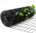 Black Metal Garden Fence, 60inch(H) x 50ft(L), 2 inch x 4 inch,12.5GA 2/3/4/5/6 Ft Tall Chicken Wire PVC Coated Welded Wire Mesh Roll for Dogs Border Yard Vegetable Plant Protection Poultry Netting