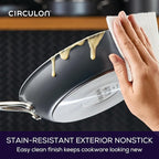 Circulon A1 Series with ScratchDefense Technology Nonstick Induction Frying Pans/Skillet Set, 8.5 Inch and 10 Inch - Graphite, Skillet Set (8.5" & 10")