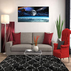 XXM WallArt FC2550 Space View From Earth Canvas Wall Art Landscape Modern Decor for Living Room, Bedroom, Kitchen, Home and Office