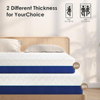 6 Inch Gel Memory Foam Twin Mattress for Cooling Night Sleep & Pressure Relief, Medium Firm Twin Size Mattress in a Box, Fiberglass-Free, CertiPUR-US Certified