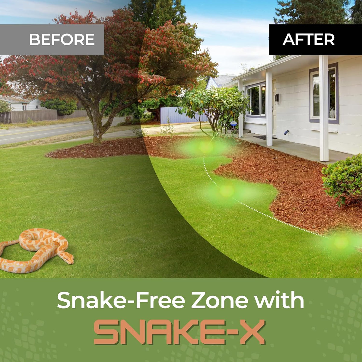 Snake Deterrent for Yard, Homes, and Outdoor Areas – Non-Toxic Essential Oil Blend