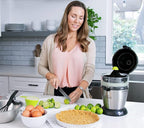 Vinci Hands Free Electric Citrus Juicer, 1-Button Juicer Machine, Orange Lime Grapefruit Lemon Squeezer, Easy to Clean Orange Juicer Squeezer, Black/Stainless Steel