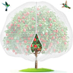 Fruit Tree Netting with Zipper & Drawstring - 4'x6' Garden Plant Net Pest Barrier 0.16 oz/ft to Prevent Cicadas Bird Squirrel Deer - Bug Protection for Blueberry Tomato with Fine Mesh Insect Cover