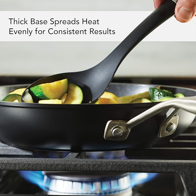 KitchenAid Hard Anodized Induction Nonstick Fry Pan/Skillet with Lid, 10 Inch, Matte Black
