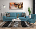 YYYYHPP YP1075 Abstract Clouds Modern Wall Art Decor Orange Abstract Poster Art abstract wall art for living room Bedroom Kitchen Home and Office Wall Decor