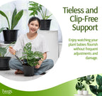 Twigs - Plant Support Stakes for Indoor, Outdoor & Climbing Plants, Gardening Supplies, Garden Accessories, Trellis & Ring Alternative, Made in USA - Peony (Light Green), 10 Pack, 12" L, Mini Twigs