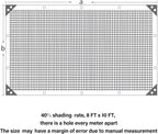 winemana Black Shade Cloth 40%, 8x10 FT Mesh Tarp - Garden Shade for Greenhouse, Patio, Vegetables, Plants Cover and Chicken Coops, Sun Shade Net for Outdoor Protection with Reinforced Grommets
