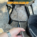 Ash Removal Pan and Ash Tool Poker for Big Green Egg, Kamado Joe, Pit Boss, Louisiana, Grill Dome, Vision Grills, Char-Griller Kamado/Ceramic Grill, w/Universal Cast Iron Cooking Grate Lifter