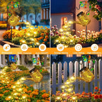 Dragonfly Solar Watering Can Lights, Outdoor Waterproof Outdoor Lantern with Shepherd Hook, Solar Garden Decor for Yard Outdoor Landscape Patio, Mothers Day Gifts Gift for Women Mom Grandma