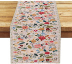 OYIMUA Boho Floral Summer Table Runner 13 x 72 Inches Colorful Flower Runners for Tables Rustic Spring Decorations for Home Indoor Outdoor Party Decor
