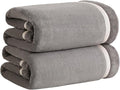 Extra Large Bath Sheets 40x80 Inches,Luxury Bath Towel,Super Soft & Absorbent,Oversized Microfiber Shower Towels for Bathroom,Yoga,SPA,Pool（Dark Grey 2Piece）
