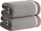 Extra Large Bath Sheets 40x80 Inches,Luxury Bath Towel,Super Soft & Absorbent,Oversized Microfiber Shower Towels for Bathroom,Yoga,SPA,Pool（Dark Grey 2Piece）