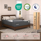 California King Mattress 10 Inch,Lechepus 5-Zone Medium Firm Mattress with Lumbar & Shoulder Support, Hybrid for Pressure Relief ,Edge Support & Motion Isolation, Fiberglass Free & CertiPUR-US