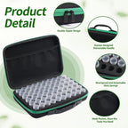Seed Storage Box, Portable Seed Saving Box, Sturdy Seed Organizer Kit Seed Envelopes Funnel Label, Seed Container for Flower Plants Vegetable Seed, M-60 Slots