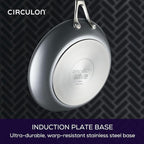 Circulon A1 Series with ScratchDefense Technology Nonstick Induction Frying Pans/Skillet Set, 8.5 Inch and 10 Inch - Graphite, Skillet Set (8.5" & 10")