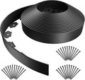 AGTEK Garden Edging 40FT Landscape Edging Kit 2 Inch Height Plastic Garden Border No Dig Lawn Border for Yard Flower Bed with 36 Stakes