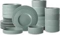 Christian Siriano Lusso 32-Piece Dinnerware Set Stoneware, Stone