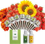 inbloom Vibrant Wildflower & Fruit Mixd Seed Pod Kit for AeroGarden, Ahopegarden Hydroponics Growing System, 7-Pods (350+ Seeds, Include Dwarf Sunflower, Marigold, Red Cherry Tomato, Red Strawberry