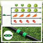250 ft 5/8 Inch Drip Tape Irrigation Kit Drip Tape 8 Mil 8" Spacing Hose Garden Watering Tubing System Automatic Irrigation Equipment for Plant, Landscape, Yard, Lawn and Farm