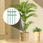 20-Piece Set of Adjustable Plant Stakes with Clips and Connecting Pipes for Orchids Roses Tomatoes and Other Single-Stem Flowers Measuring 11.8 Inches