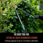 Scotts 21 in. Bypass Lopper for Tree Branch Trimming and Pruning – Heavy-Duty Branch Cutter with Ultra-Sharp Carbon Steel Blade, 1.5 in. Cutting Capacity and Comfort Grip Handles