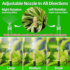 60 Ft Drip Irrigation System for Garden - Drip Irrigation Kit with 19 360°Adjustable Copper Nozzles Hose, Automatic Atomizing Plant Watering Sprinkler System for Yard, Lawn, Greenhouse, Potted
