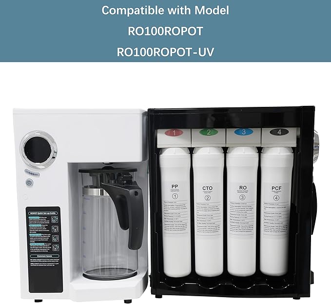 ROPOT PP Filter Compatible with Bluevua RO100ROPOT RO100ROPOT-UV