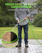 5FT x 5/8″ Garden Hose, Short Flexible Garden Hose with Swivel Handle, All-Weather Outdoor Use, 200 PSI Working, 450 PSI Burst, Lightweight Water Hose 5 Feet for Lawns, Yard, G5GH06