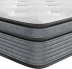 Yaak Twin Mattress 10 Inch, Hybrid Single Mattress in a Box, Individual Pocket Spring Twin Bed Mattress with Breathable Memory Foam, Pressure Relief, Medium Firm Twin Size Mattress 75"x39"x10"