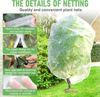 Fruit Tree Netting for Cicadas, 2Pcs 10x10 FT Plant Mesh Netting for Garden Protection with Zipper, Blueberry Bush Insect Netting Cover as Pest Barrier from Bird for Apple, Tomato