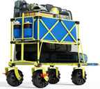 Old Bahama Bay 400L Collapsible Double Decker Beach Wagon with Brakes, Folding Beach Cart with 54" Extra Long Decker, 450LBS Heavy Duty Wagon Chart with All-Terrain Big Wheels for Sand Camping Garden