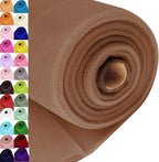 Chestnut Tulle Fabric Roll Spool Bolt (54 Inch by 40 Yards) Large Tulle Wedding Party Decoration, Tutu Skirt, Table Runner, Gift Wrapping, Bridal Shower, Soft & Drape (Chestnut)