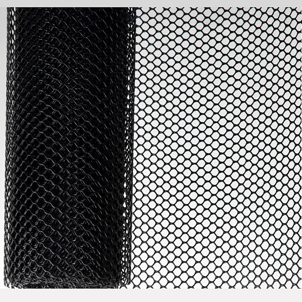 XIFENG Plastic Chicken Wire Mesh Fence Roll, Plastic Fencing Poultry Fencing Netting for Garden Fencing Farm Cats Dogs Rabbit Snake Animal Barrier(Size:0.47''mesh-33'L x 3.3'W Roll,Color:Black)
