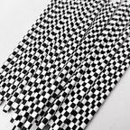 50 Pcs Checkered Flag Paper Straws Racing Car Straws Black and White Checkered Drinking Straws for Racing Birthday Party Decorations, Standard, Black/White