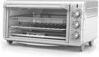 BLACK+DECKER Crisp 'N Bake Air Fry Countertop Convection Toaster Oven, XL Capacity, 8-Slice, 5-in-1, Fits 9” x 13” pan,12” Pizza, 60-Min Timer, Bake, Broil, Air Fry, Toast, Keep Warm, Stainless Steel