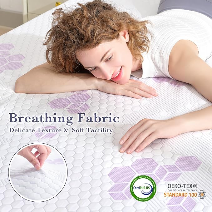 SINWEEK Ultra Soft 3 Inch Memory Foam Mattress Topper Full Size, Soft Mattress Pad for Back Pain Relief, High Density Foam Bed Topper with Textured Cover, CertiPUR-US Certified