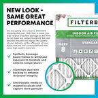 Filterbuy 17x22x2 Air Filter MERV 8 Essential Dust & Allergy Defense (5-Pack), Electrostatic Pleated HVAC AC Furnace Filters Replacement, Made in USA (Actual Size: 16.50 x 21.50 x 1.75)