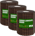 SnugNiture 3 Rolls Corrugated Metal Garden Edging,8" x 20' Landscape Edging Border,Sturdy Metal Lawn Edging for Landscaping, Garden,Flower Bed and Yard(Total 60 Ft)