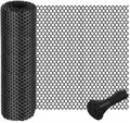 15.7IN x 16.4FT Plastic Chicken Wire Mesh Fence Roll, GENNIZZ Rigid Plastic Fencing & Netting for Garden, Poultry, Dog Cat Barrier (0.4m x 5m)