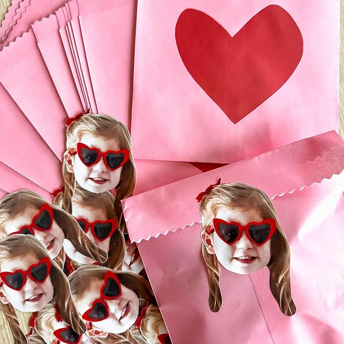 Big Dot of Happiness Custom Photo Party Favors - Fun Face Cut-Out Stickers - Set of 24