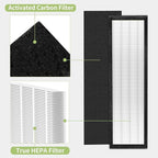 6 Set FLT5000 Pure HEPA Air Purifier Filter Replacement Filter Size C Compatible with Germ-Guardian True HEPA Filter C AC5000E AC5250PT AC5300B AC5350W AC5350B AC5350BCA CDAP5500