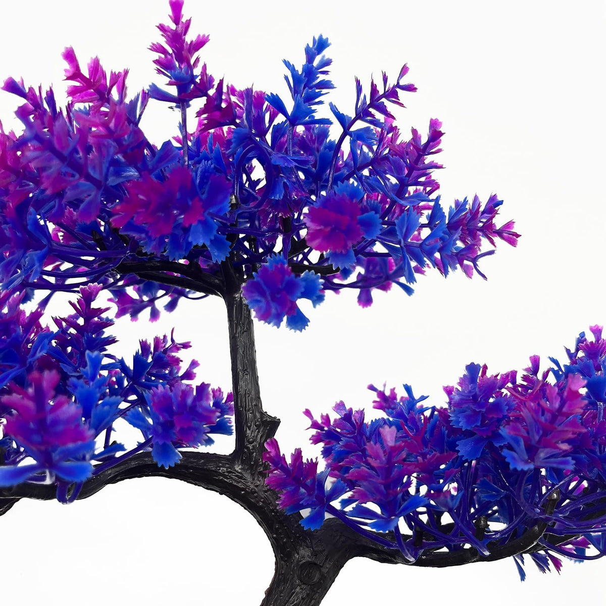 Mipukbay Aquarium Plants Tree - Purple Artificial Plastic Fish Tank Decor, Realistic Ornament Safe for Fish & Shrimp, Low-Maintenance Aquascaping Plants for Freshwater/Saltwater Tank Landscaping