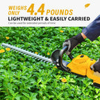 Cordless Hedge Trimmer with Rotatable Handle for Dewalt 20V Battery, 52cm Brushless Motor Trimmers Battery Powered, Electric Hedge Trimmer Bush Trimmers for Garden, Yard(Battery Not Included)