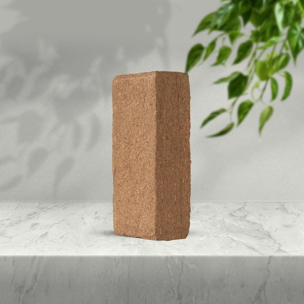 Coco Coir Bricks - Pack of 5, 1.4LBS Each (Total 7LBS)| Organic Solution for Sustainable Gardening! |OMRI Listed | Renewable Soil Made of Coconut | PH (Neutral) | Low EC