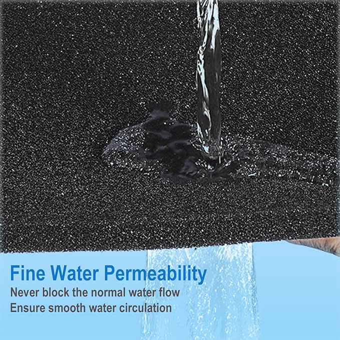AQUANEAT Aquarium Bio Sponge Filter Media Pad 36" x 12" x 1" / 72" x 12" x 1" Open Cell Foam Sheet Cut-to-Fit for Fish Tank Sump (36" x 12" x 1")