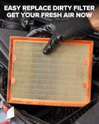 PHILTOP Engine Air Filter, Compatible with CA8756 Chevrolet Silverado 1500, Tahoe, Silverado 2500 HD, Silverado 1500 Classic, Suburban 1500, Suburban, Avalanche 1500, Silverado 1500 LD